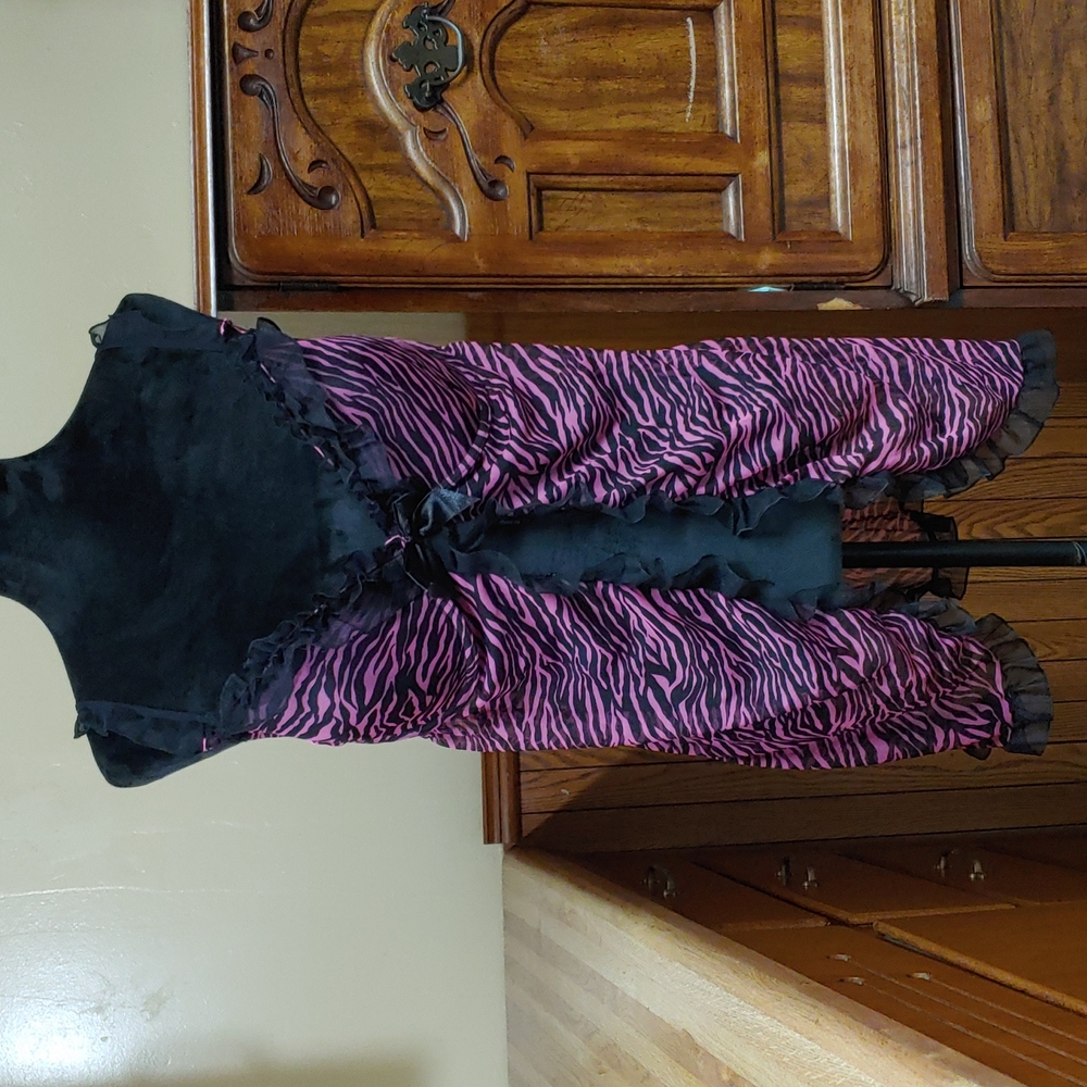 Indulgence Animal Print Bra Top Nightie 2X/40 NWOT